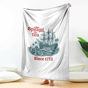 Spilling The Tea Since 1773 Throw Blanket American History Gift TS12 Print Your Wear
