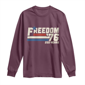 America Retro 250 Years Freedom USA 1776 2026 Long Sleeve Shirt