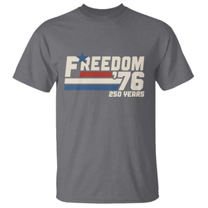 America Retro 250 Years Freedom USA 1776 2026 T Shirt TS12 Charcoal Print Your Wear