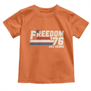 America Retro 250 Years Freedom USA 1776 2026 Toddler T Shirt