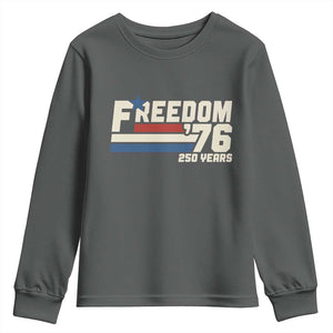 America Retro 250 Years Freedom USA 1776 2026 Youth Sweatshirt