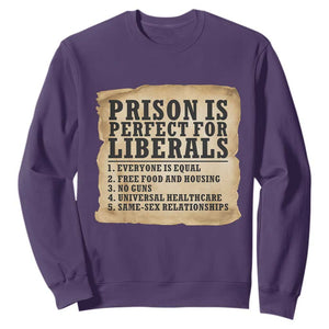 Vintage Prison Is Perfect For Liberals Sweatshirt Funny Political Graphic