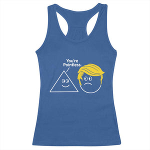 Funny Political Geometry Joke Racerback Tank Top Youre Pointless Graphic