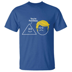 Funny Political Geometry Joke T Shirt Youre Pointless Graphic