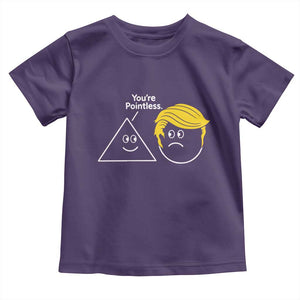 Funny Political Geometry Joke Toddler T Shirt Youre Pointless Graphic