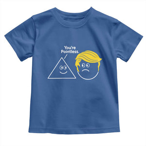 Funny Political Geometry Joke Toddler T Shirt Youre Pointless Graphic