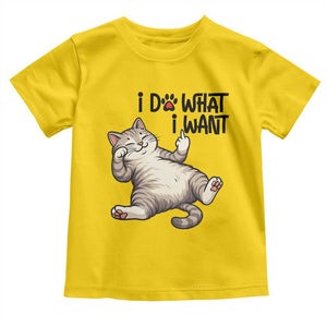 Cat Lover Toddler T Shirt Funny I Do What I Want TS12 Daisy Print Your Wear