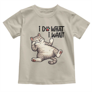 Cat Lover Toddler T Shirt Funny I Do What I Want TS12 Sand Print Your Wear
