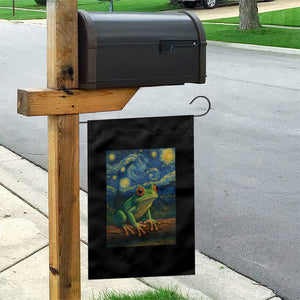 Funny Frog Garden Flag Van Gogh Style Starry Night TS12 Print Your Wear