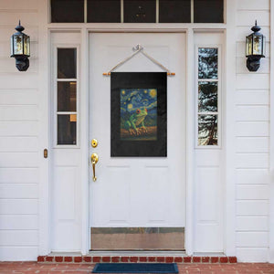 Funny Frog Garden Flag Van Gogh Style Starry Night TS12 Print Your Wear