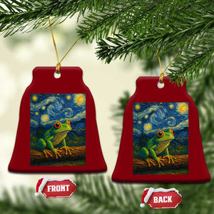 Funny Frog Ceramic Ornament Van Gogh Style Starry Night TS12 Print Your Wear