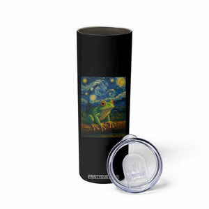 Funny Frog Skinny Tumbler Van Gogh Style Starry Night TS12 Print Your Wear