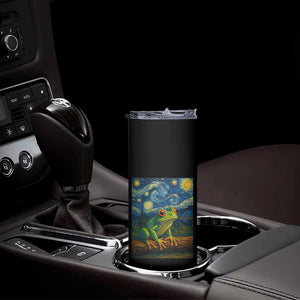 Funny Frog Skinny Tumbler Van Gogh Style Starry Night TS12 Print Your Wear
