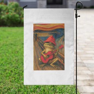 Funny Frog Garden Flag Playing Guitar Van Gogh Starry Night Art Parody TS12 Print Your Wear