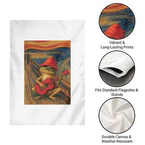 Funny Frog Garden Flag Playing Guitar Van Gogh Starry Night Art Parody TS12 Print Your Wear