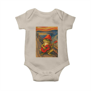 Funny Frog Baby Onesie Playing Guitar Van Gogh Starry Night Art Parody TS12 Sand Print Your Wear