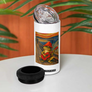Funny Frog 4 in 1 Can Cooler Tumbler Playing Guitar Van Gogh Starry Night Art Parody TS12 Print Your Wear