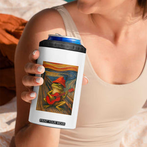 Funny Frog 4 in 1 Can Cooler Tumbler Playing Guitar Van Gogh Starry Night Art Parody TS12 Print Your Wear
