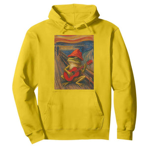 Funny Frog Hoodie Playing Guitar Van Gogh Starry Night Art Parody TS12 Daisy Print Your Wear