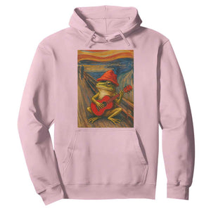 Funny Frog Hoodie Playing Guitar Van Gogh Starry Night Art Parody TS12 Light Pink Print Your Wear