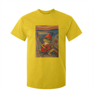 Funny Frog T Shirt For Kid Playing Guitar Van Gogh Starry Night Art Parody TS12 Daisy Print Your Wear