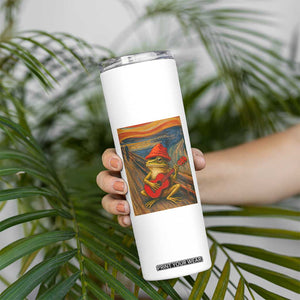 Funny Frog Skinny Tumbler Playing Guitar Van Gogh Starry Night Art Parody TS12 Print Your Wear