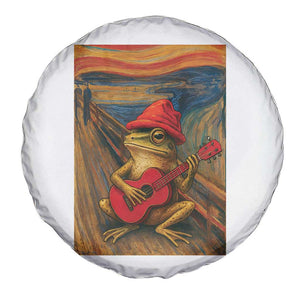 Funny Frog Spare Tire Cover Playing Guitar Van Gogh Starry Night Art Parody TS12 Print Your Wear