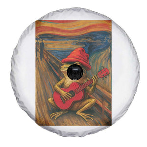 Funny Frog Spare Tire Cover Playing Guitar Van Gogh Starry Night Art Parody TS12 Print Your Wear