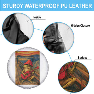 Funny Frog Spare Tire Cover Playing Guitar Van Gogh Starry Night Art Parody TS12 Print Your Wear