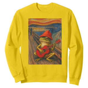 Funny Frog Sweatshirt Playing Guitar Van Gogh Starry Night Art Parody TS12 Daisy Print Your Wear