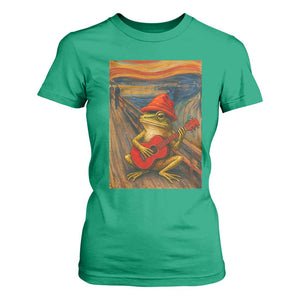 Funny Frog T Shirt For Women Playing Guitar Van Gogh Starry Night Art Parody TS12 Irish Green Print Your Wear
