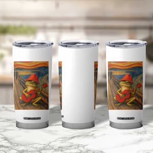 Funny Frog Tumbler Cup Playing Guitar Van Gogh Starry Night Art Parody TS12 Print Your Wear