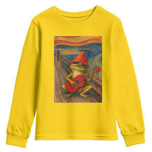 Funny Frog Youth Sweatshirt Playing Guitar Van Gogh Starry Night Art Parody TS12 Daisy Print Your Wear