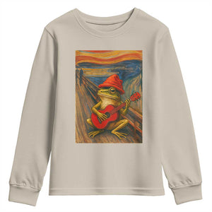 Funny Frog Youth Sweatshirt Playing Guitar Van Gogh Starry Night Art Parody TS12 Sand Print Your Wear