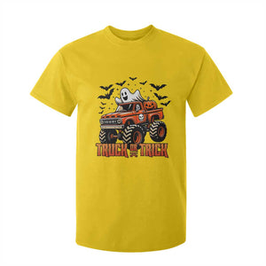 Truck Or Treat Ghost Racing T Shirt For Kid Funny Halloween Monster Truck Lover TS12 Daisy Print Your Wear