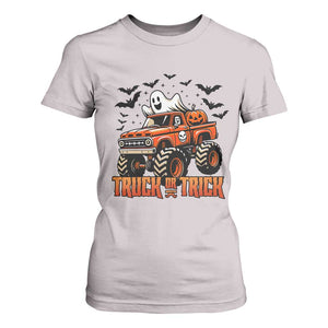 Truck Or Treat Ghost Racing T Shirt For Women Funny Halloween Monster Truck Lover TS12 Ice Gray Print Your Wear