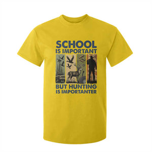 School Is Important But Hunting Is Importanter T Shirt For Kid Retro Deer Hunting Gift TS12 Daisy Print Your Wear