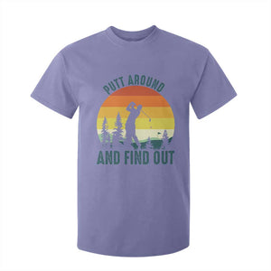 Putt Around And Find Out T Shirt For Kid Funny Golf Player Gift TS12 Violet Print Your Wear