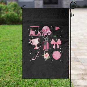 Womens Golf Lover Garden Flag Cute Pink Bow Golf Sports Gift TS12 Print Your Wear