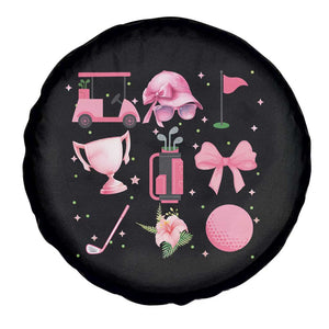 Womens Golf Lover Spare Tire Cover Cute Pink Bow Golf Sports Gift TS12 Print Your Wear