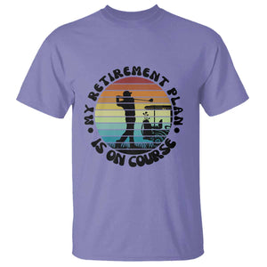 My Retirement Plan Is On Course T Shirt Retired Golfer Gift TS12 Violet Print Your Wear