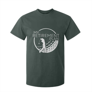 Funny Retirement Golf T Shirt For Kid Saying Golfing Gift TS12 Dark Forest Green Print Your Wear