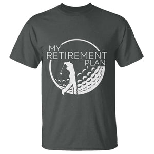 Funny Retirement Golf T Shirt Saying Golfing Gift TS12 Dark Heather Print Your Wear