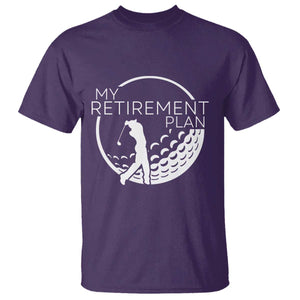 Funny Retirement Golf T Shirt Saying Golfing Gift TS12 Purple Print Your Wear