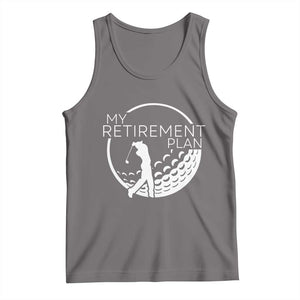 Funny Retirement Golf Tank Top Saying Golfing Gift TS12 Deep Heather Print Your Wear