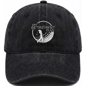 Funny Retirement Golf Washed Cotton Baseball Cap - Saying Golfing Gift TS12 Print Your Wear