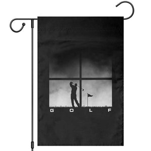 Gift For Sports Lover Garden Flag Retro Golf Silhouette Art TS12 Black Print Your Wear