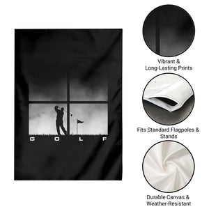 Gift For Sports Lover Garden Flag Retro Golf Silhouette Art TS12 Print Your Wear