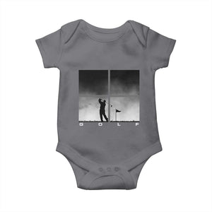 Gift For Sports Lover Baby Onesie Retro Golf Silhouette Art TS12 Charcoal Print Your Wear