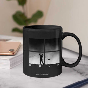 Gift For Sports Lover Coffee Mug Retro Golf Silhouette Art TS12 Print Your Wear